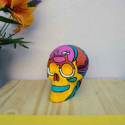 calavera pintada a mano