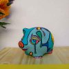 chancho de yeso pintado a mano