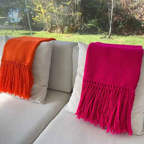 mantas para living sillas