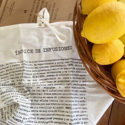 Repasador Lino Infusiones + cuchara