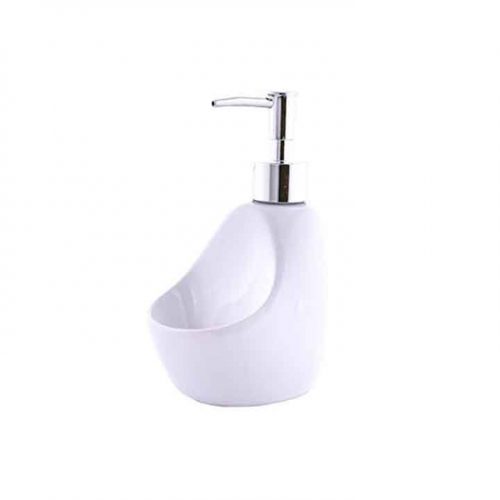 Dispenser de detergente de ceramica blanco