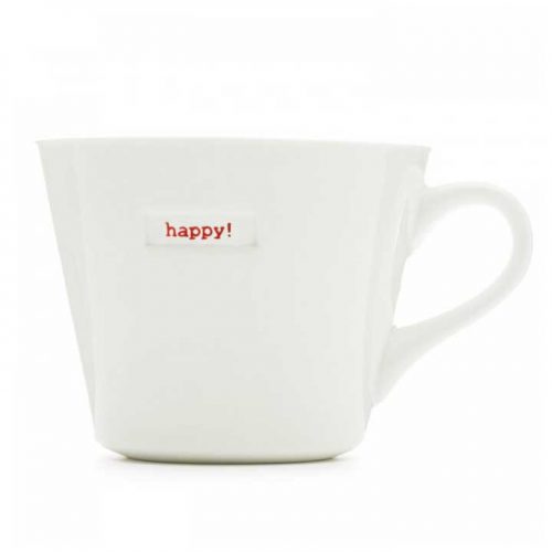 Set por 2 jarritos de ceramica happy