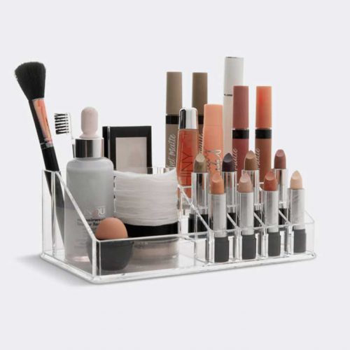 Organizador de maquillaje en acrílico mediano