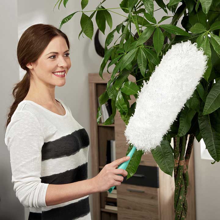 Leifheit Plumero atrapapolvo Duster XL, plumero quita polvo con microfibras  compactas, atrapa polvo de 38cm ideal