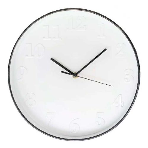 Reloj Redondo con fondo blanco y marco de color