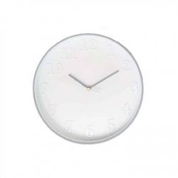 Reloj Redondo con fondo blanco y marco de color