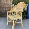 sillon de mimbre con respaldo
