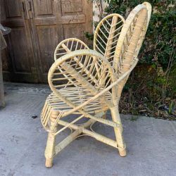 sillon mimbre flora