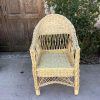 sillon de mimbre con respaldo