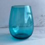 Vaso vidrio Azul set x 4