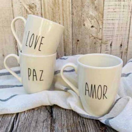 Set x 2 Taza palabra