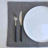 Individuales Tussor gris Rectangulares