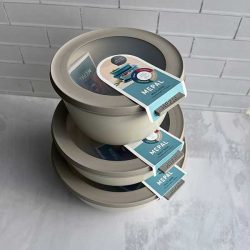 Combo Tuppers Mepal cirqula blanco