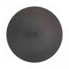 Set X6 individuales redondos de PVC negro