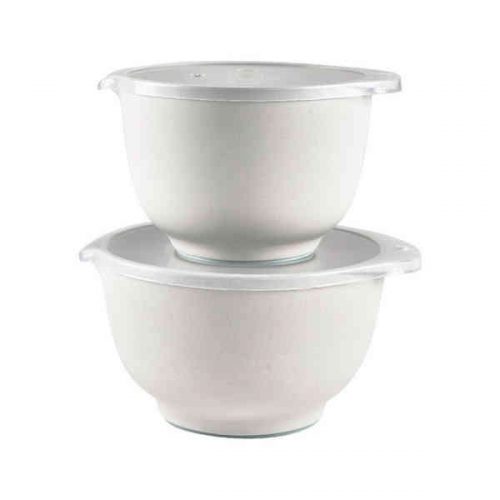 Set de 2 Bowls Margrethe con tapa Blancos - Rosti