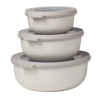 Setx 3 Multi Bowl con tapa Cirqula Blanco Nórdico Mepal