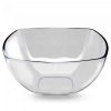 Ensaladera bowl grande ovalado de acrílico premium