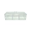 caja acrílico 3 compartimientos
