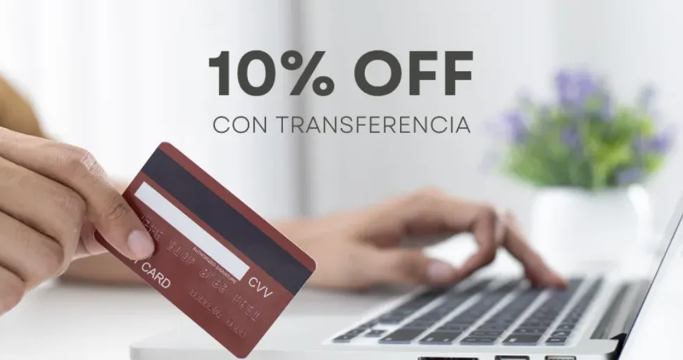 descuento 10% con transferencia